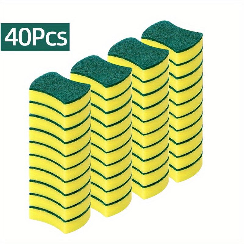 10/20/40Pack Kitchen Cleaning Sponge, Dish Towel, Scouring Pad, Dishware Anti-Scratch Scrubbing Sponge, Halloween gift, Christmas gift