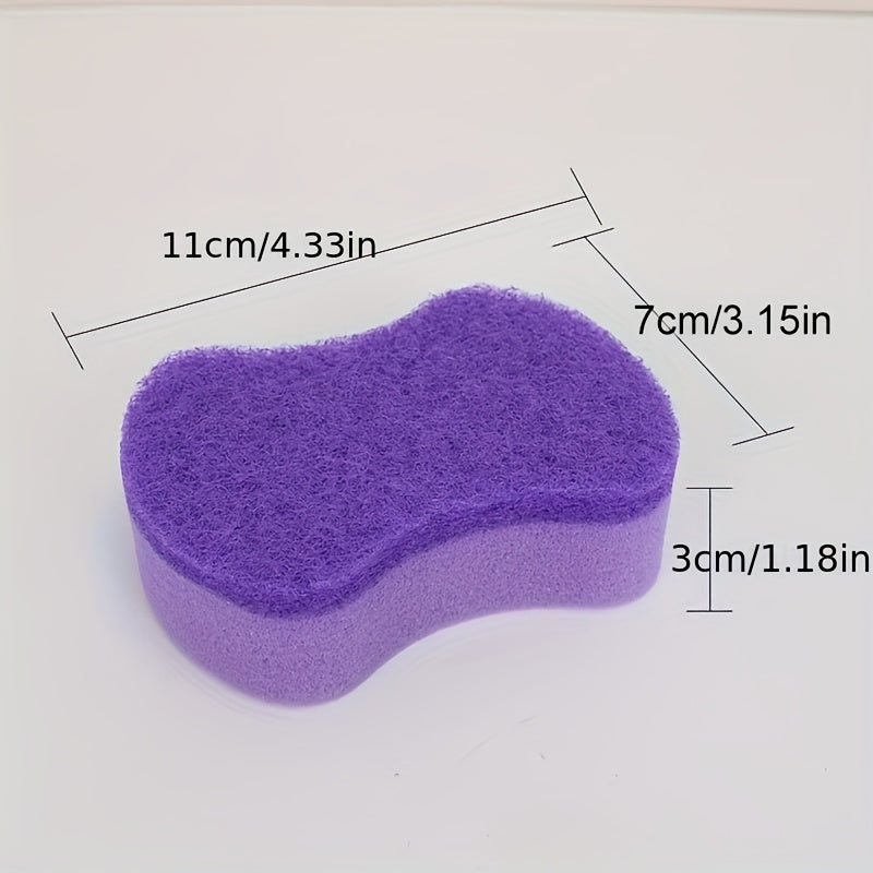 5/20pcs New Purple Kitchen Cleaning Sponge, Durable and Deformation-Resistant for Restaurants, Hotels, Home Use – Suitable for Bowls, Utensils, Pots & Pans, Sinks