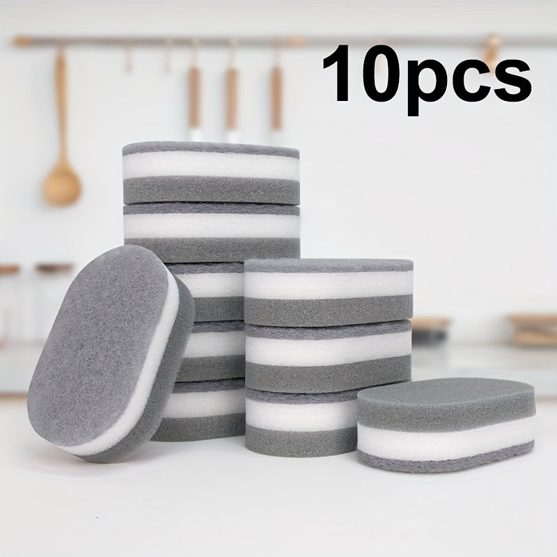 3/5/10/12/20pcs New Oval Kitchen Cleaning Sponge Wipes Cleaning Tools Suitable for Washing Dishes, Chopsticks and Pots Durable Absorbent Reusable Cleaning Cloths